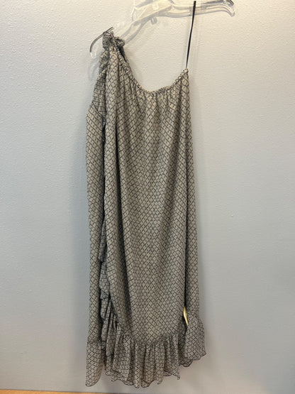 Isabel Marant M White/Black SILK 1-shoulderFront/hem ruffle