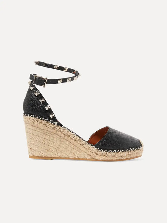 Valentino Garavani "Rockstud Double Espadrille" Sandal